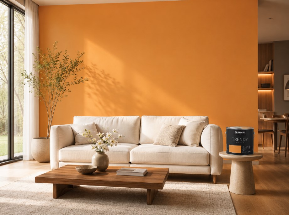 Farba akrylowa Trendy Colors 2,5 l mat brzoskwiniowy do ścian i sufitów